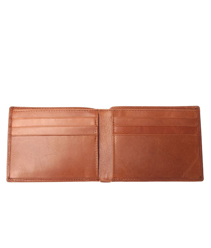 Saddler Leon Leather Wallet Midbrown - GiftsForGuys.ie