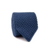 7cm knitted wool tie royal navy for men