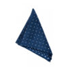 blue navy grey dots silk pocket square handkerchief for men