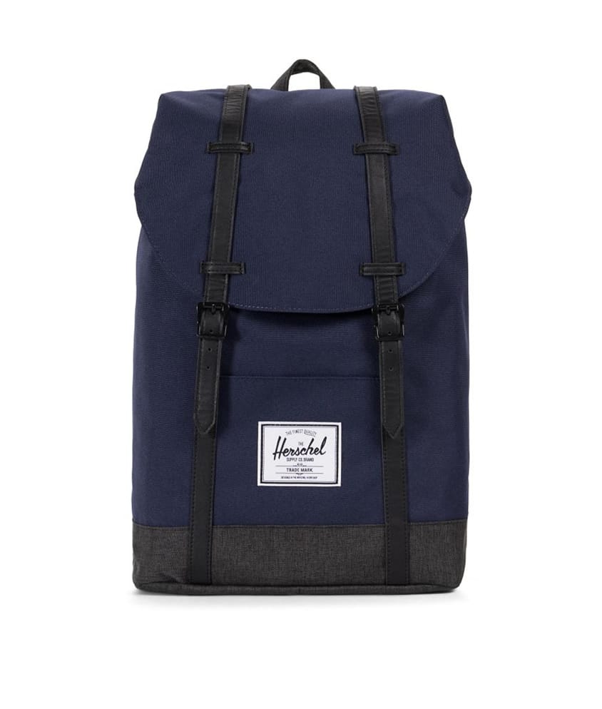 Herschel Retreat Backpack Peacoat/Black - GiftsForGuys.ie